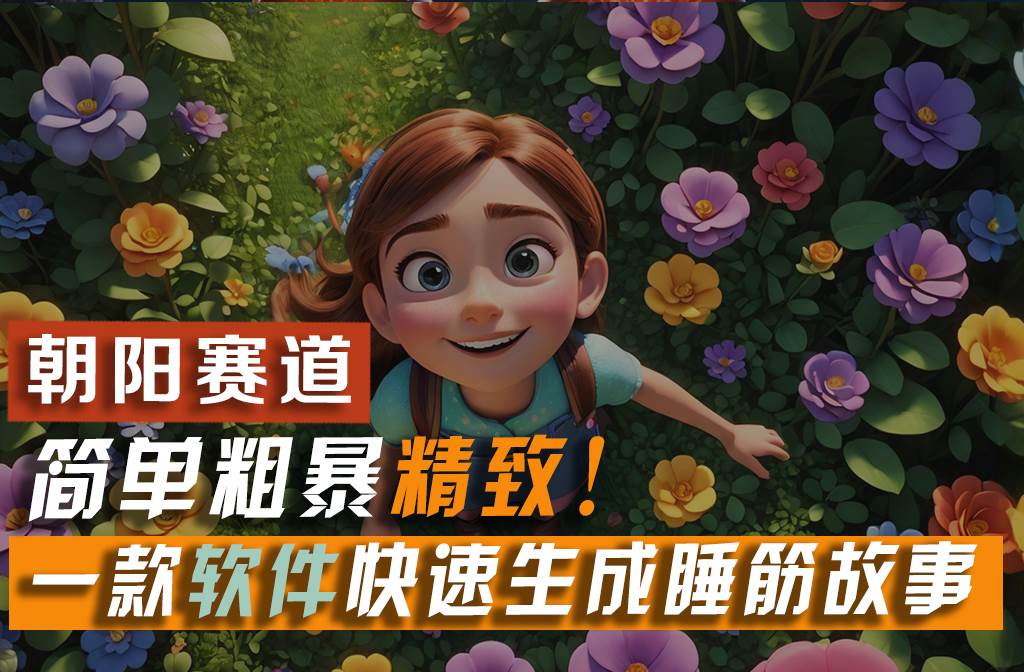 利用一款软件5分钟一条爆款睡前故事，简单粗暴精致！小白月入2w+-云峥科技网