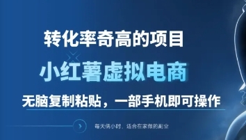 一单49.9，转化率奇高的项目，冷门暴利的小红书虚拟电商-云峥科技网