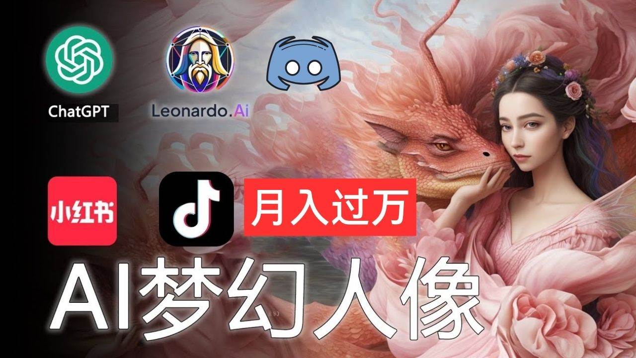 AI摄影梦幻人像：零基础也能月入过万的秘密-云峥科技网