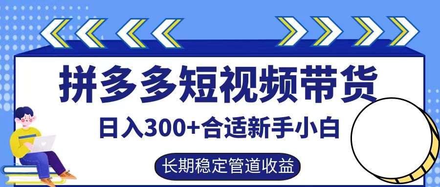 拼多多短视频带货日入300+实操落地流程-云峥科技网