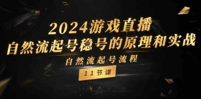 2024游戏直播-自然流起号稳号的原理和实战，自然流起号流程（11节）-云峥科技网