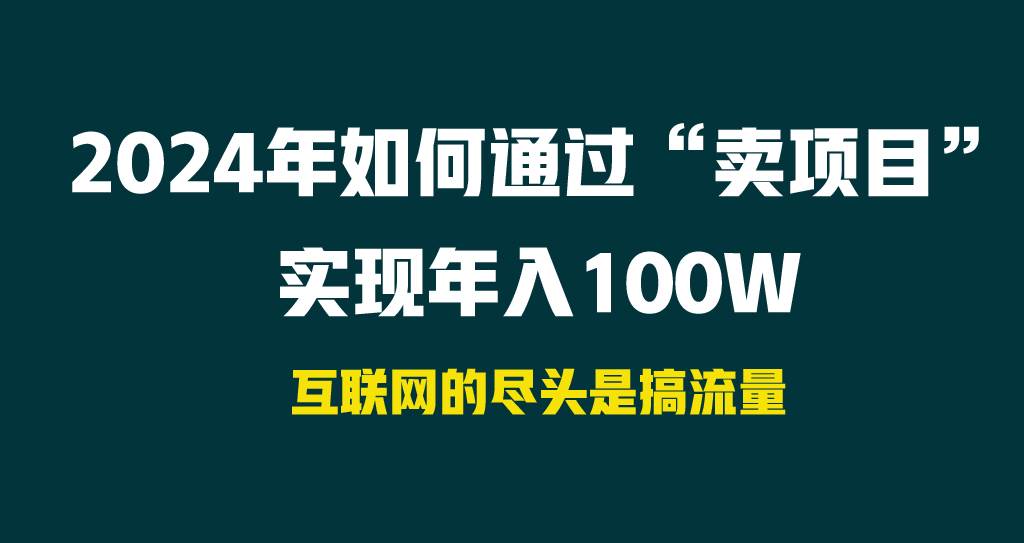 2024年如何通过“卖项目”实现年入100W-云峥科技网
