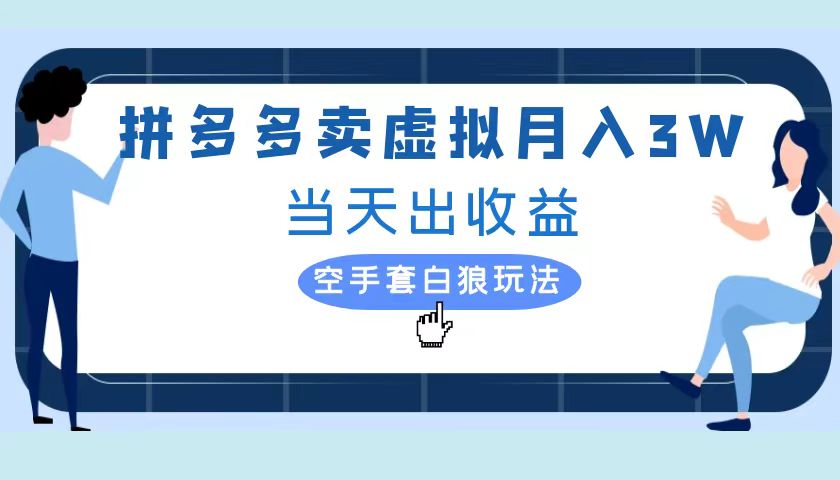 拼多多虚拟项目，单人月入3W+，实操落地项目-云峥科技网