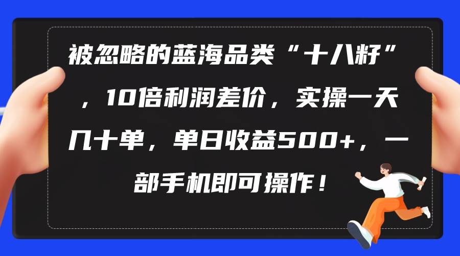 被忽略的蓝海品类“十八籽”，10倍利润差价，实操一天几十单 单日收益500+-云峥科技网
