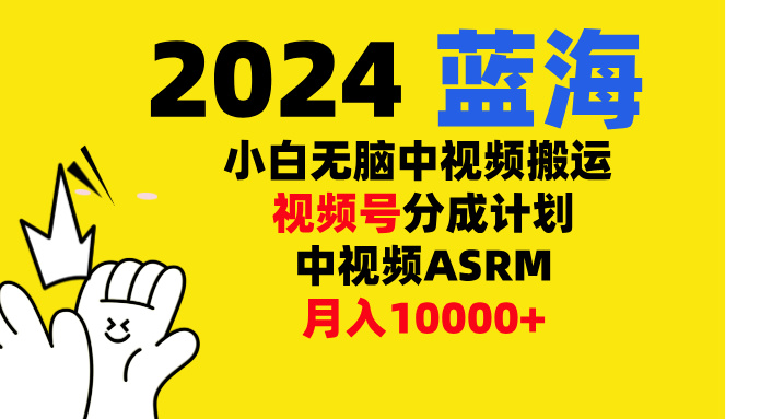 小白无脑复制-中视频视频号-分成计中视频ASRM-云峥科技网