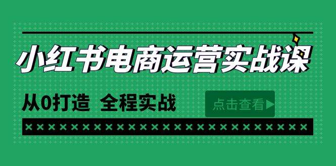 最新小红书·电商运营实战课，从0打造  全程实战（65节视频课）-云峥科技网