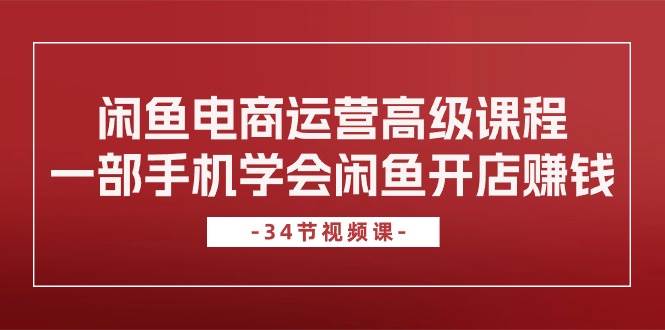 闲鱼电商运营高级课程，一部手机学会闲鱼开店赚钱（34节课）-云峥科技网