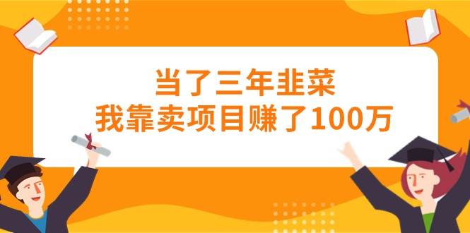 当了三年韭菜我靠卖项目赚了100万-云峥科技网