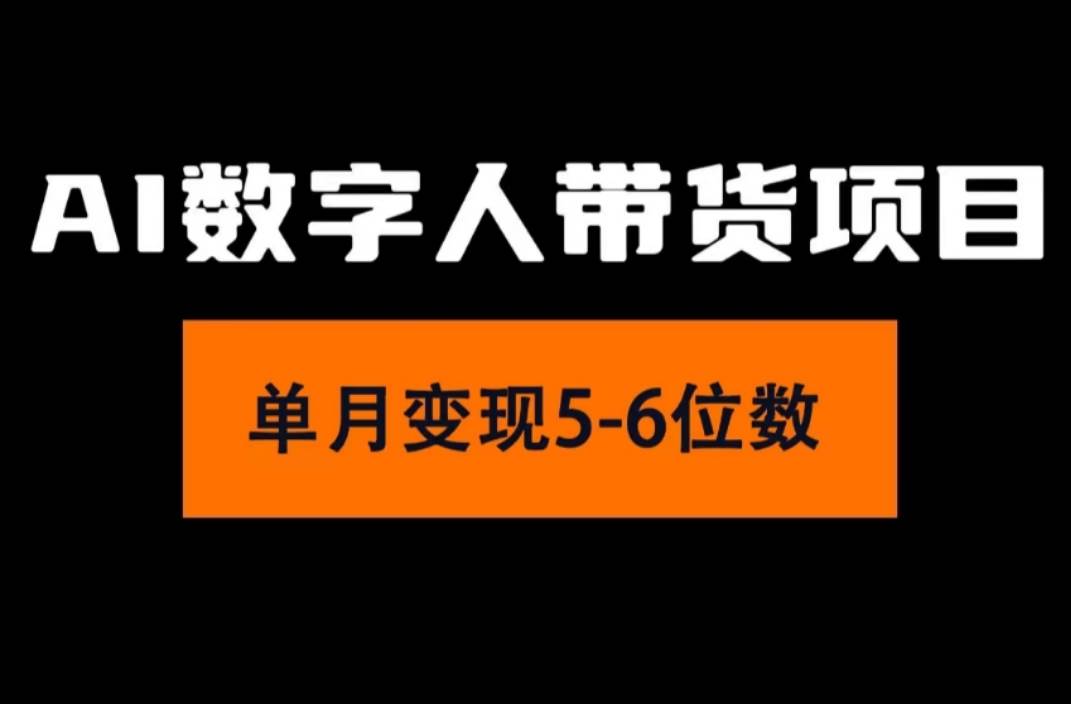 2024年Ai数字人带货，小白就可以轻松上手，真正实现月入过万的项目-云峥科技网