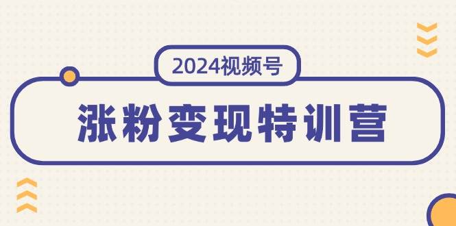 2024视频号-涨粉变现特训营：一站式打造稳定视频号涨粉变现模式（10节）-云峥科技网