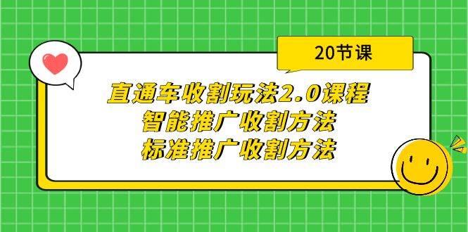 直通车收割玩法2.0课程：智能推广收割方法+标准推广收割方法（20节课）-云峥科技网