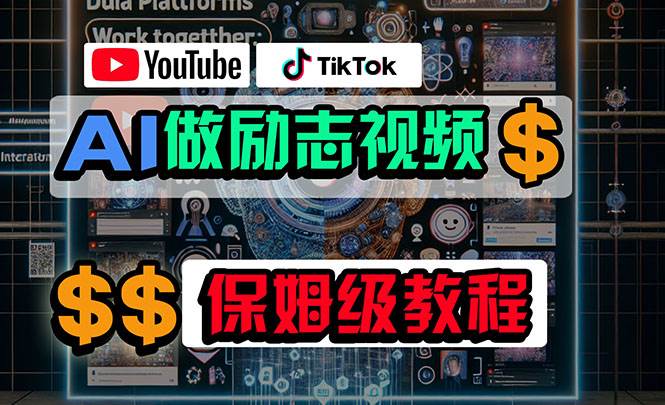 利用AI制作励志视频，在YouTube和TikTok赚钱，小白可做（附工具）-云峥科技网