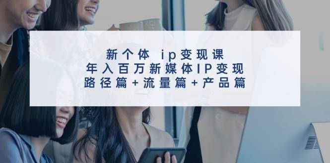 新个体 ip变现课，年入百万新媒体IP变现，路径篇+流量篇+产品篇-云峥科技网