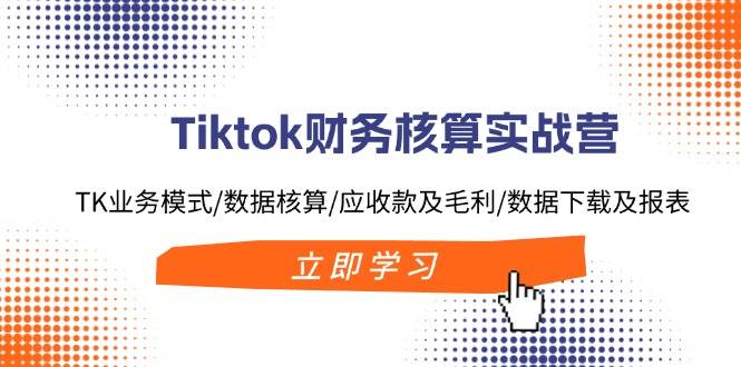 Tiktok财务核算实战营：TK业务模式/数据核算/应收款及毛利/数据下载及报表-云峥科技网
