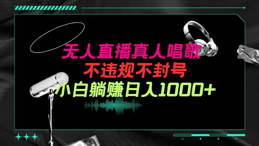 抖音24小时无人直播音乐，不违规，不封号纯撸音浪，小白实操当天日入1000+-云峥科技网