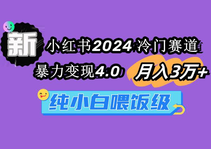 小红书2024冷门赛道 月入3万+ 暴力变现4.0 纯小白喂饭级-云峥科技网