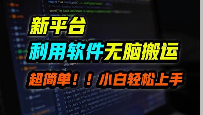 新平台用软件无脑搬运，月赚10000+，小白也能轻松上手-云峥科技网