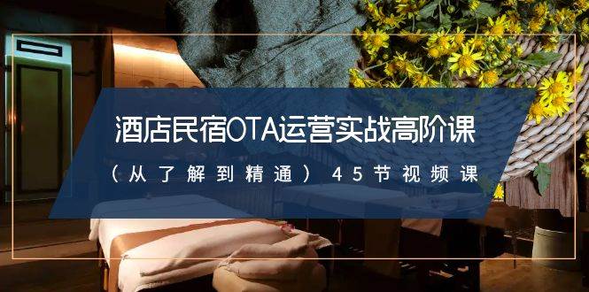 酒店民宿-OTA运营实战高阶课（从了解到精通）45节视频课-云峥科技网