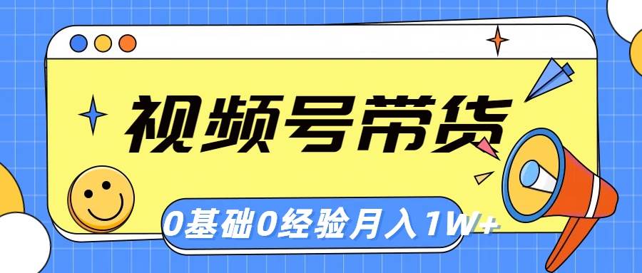 视频号轻创业带货，零基础，零经验，月入1w+-云峥科技网