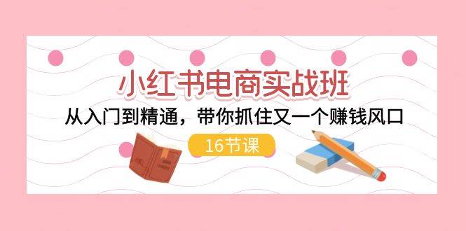 小红书电商实战班，从入门到精通，带你抓住又一个赚钱风口（16节）-云峥科技网