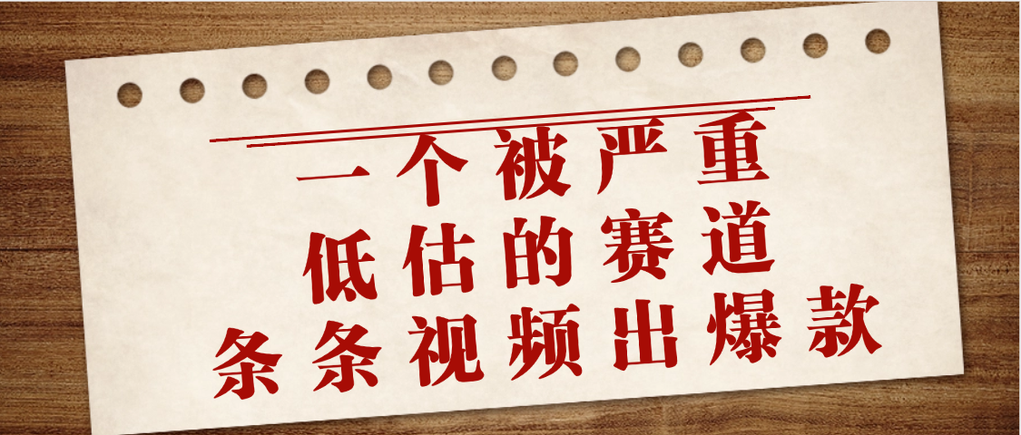 一个被严重低估的赛道，条条视频出爆款，一个月变现3万+-云峥科技网