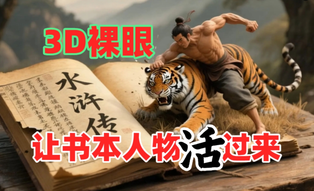 书本人物裸眼3D视频，一条视频收益过千，保姆级教程-云峥科技网