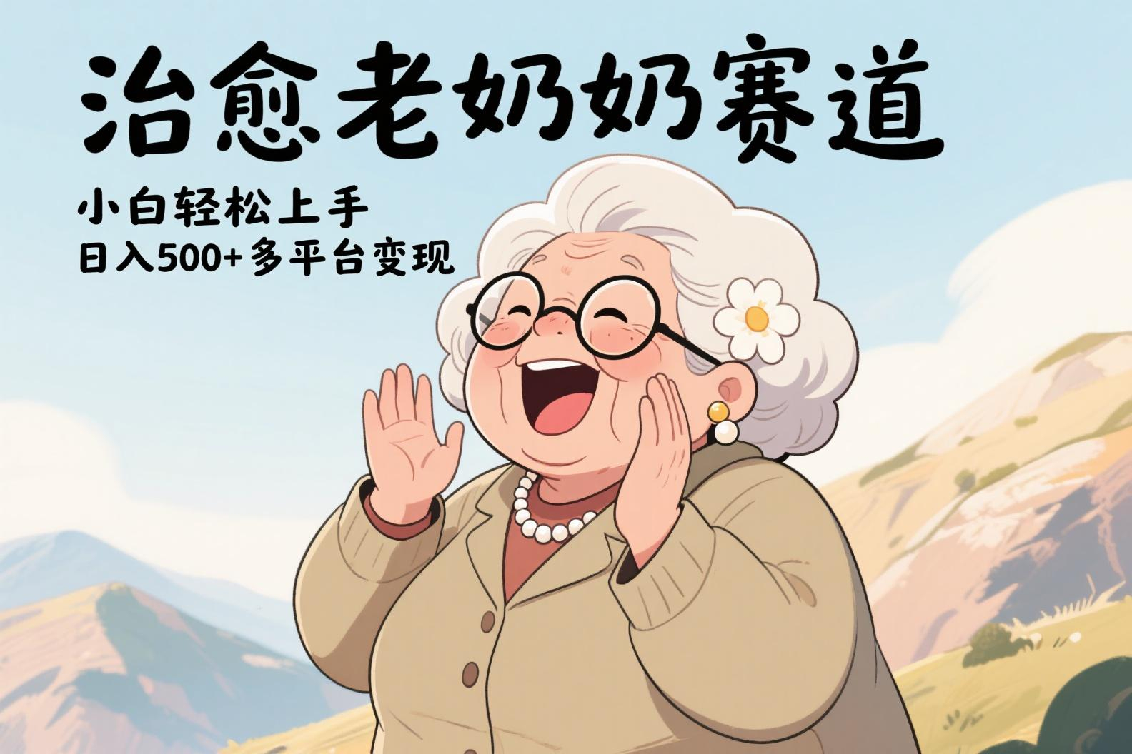 视频号治愈老奶奶赛道，小白轻松上手，日入500+多平台变现-云峥科技网