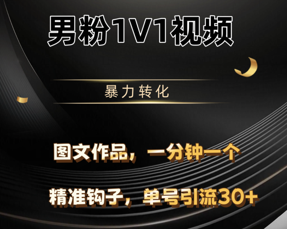 男粉1V1视频，硬改摄像头，高客单暴力转化，单日600+-云峥科技网