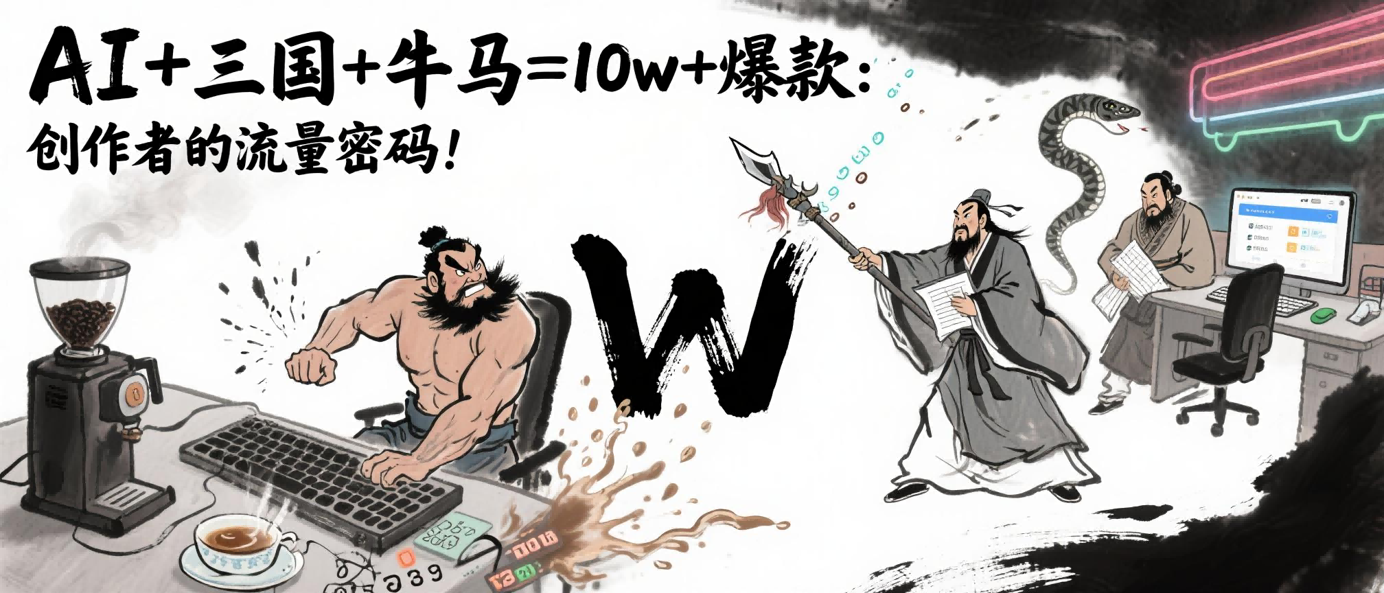 AI+三国+牛马=10w+爆款：创作者的流量密码！-云峥科技网