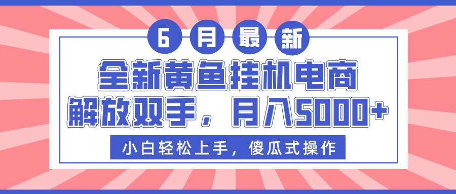 全新黄鱼挂机电商，解放双手，月入5000+-云峥科技网