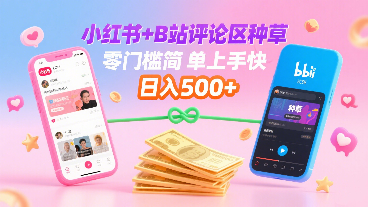 小红书+B站评论区种草，0门槛1分钟一单，只需复制粘贴，日入500+-云峥科技网