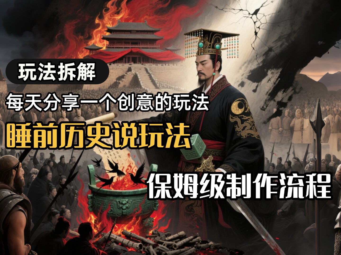 13条作品涨粉24.5万，全流程拆解睡前历史说，保姆级教程-云峥科技网