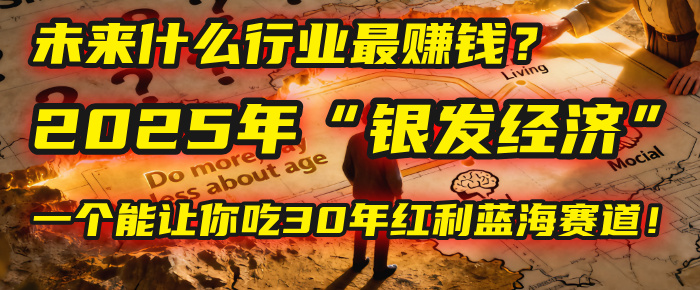 未来什么行业最赚钱？马哥揭秘2025年“银发经济”：一个能让你吃30年红利的蓝海赛道！-云峥科技网
