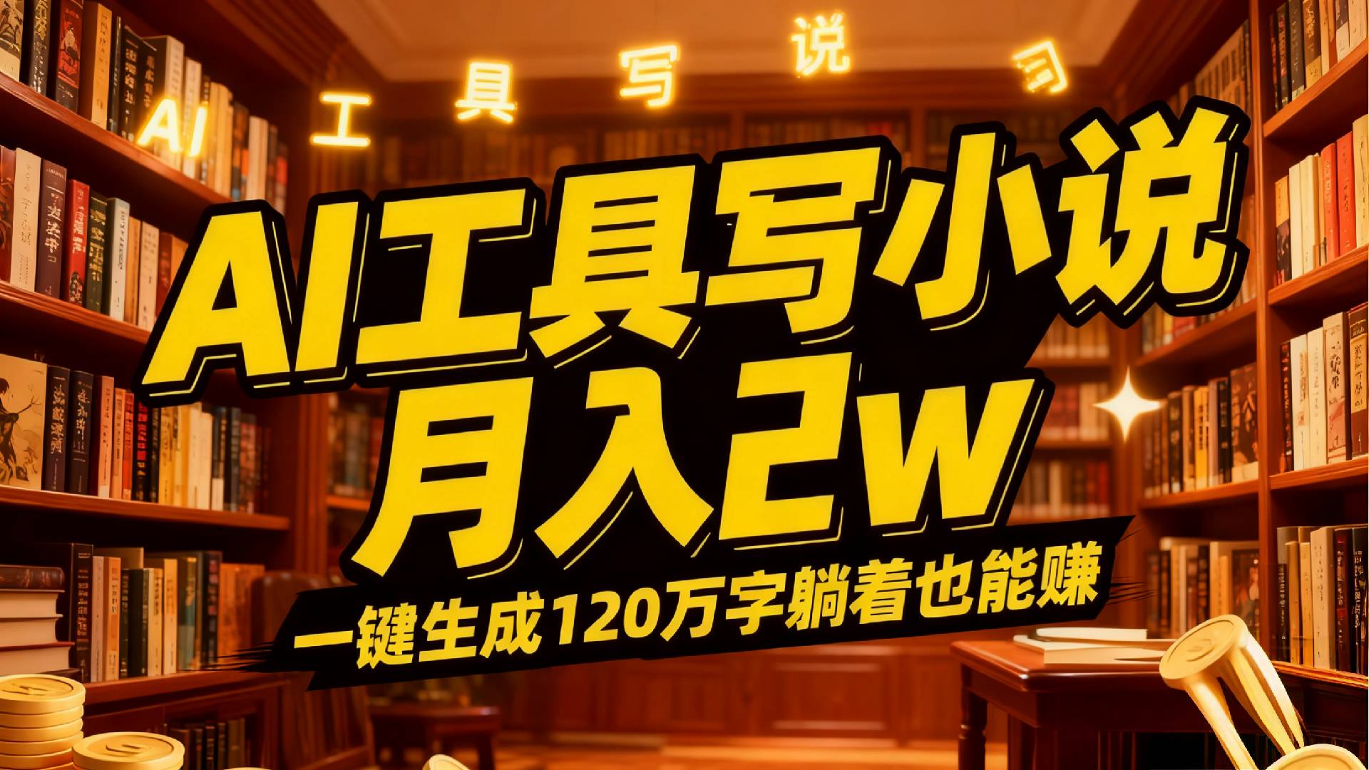 2026年AI工具写小说,一键生成120万字，躺着也能赚，月入2w+-云峥科技网